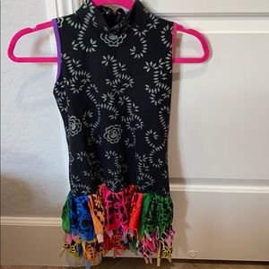 Halloween Day of the Dead mini dress tween 10/12